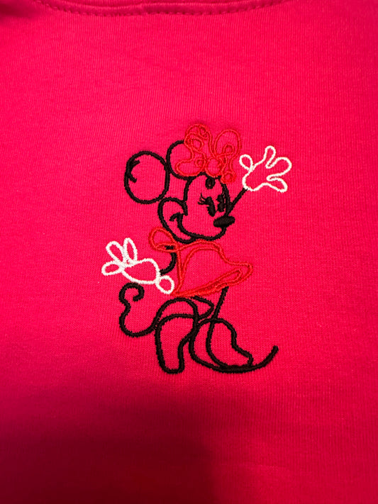 Kids Hoodie Minnie Mouse motif